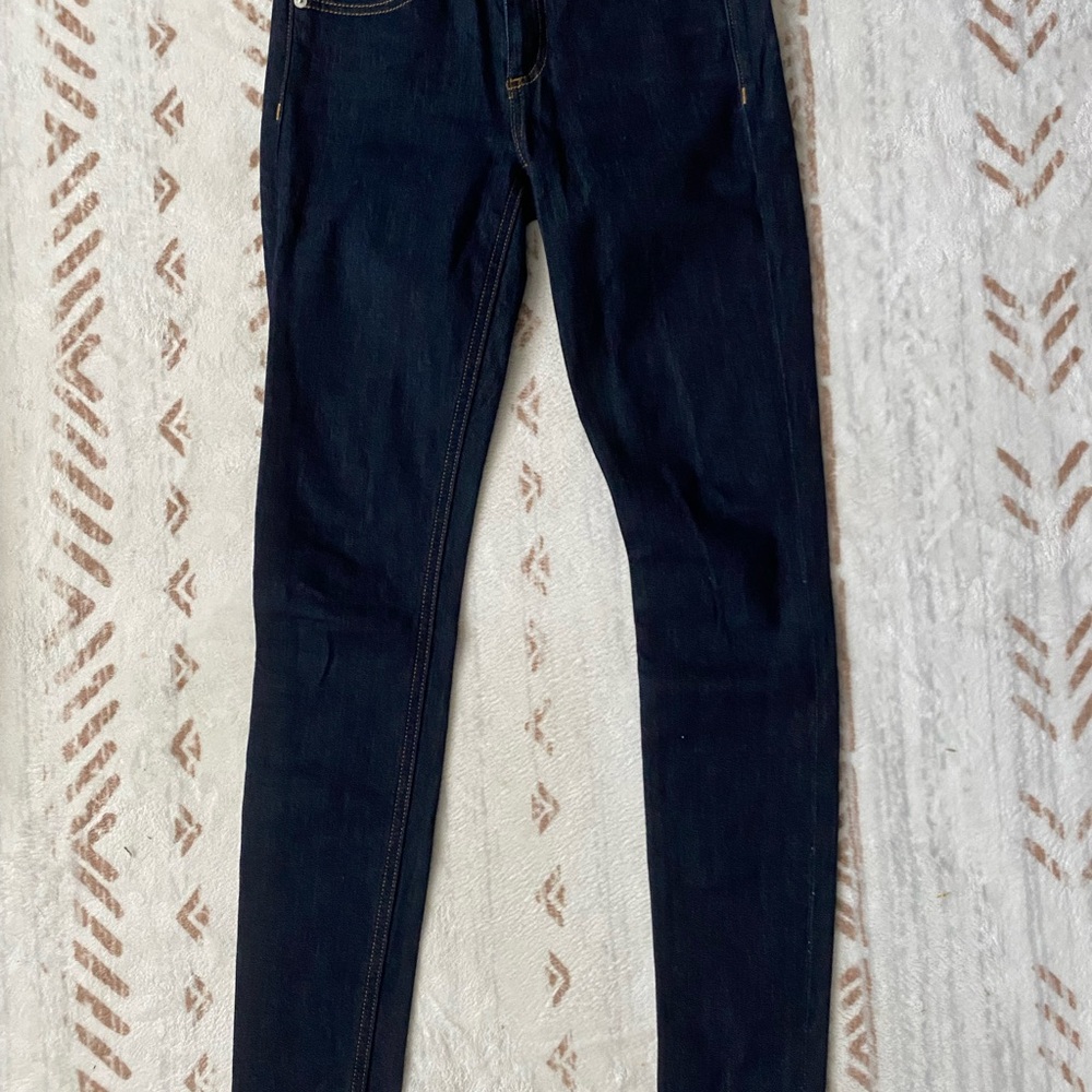 Rag & Bone New York Dark Wash Skinny Jeans, Size 24